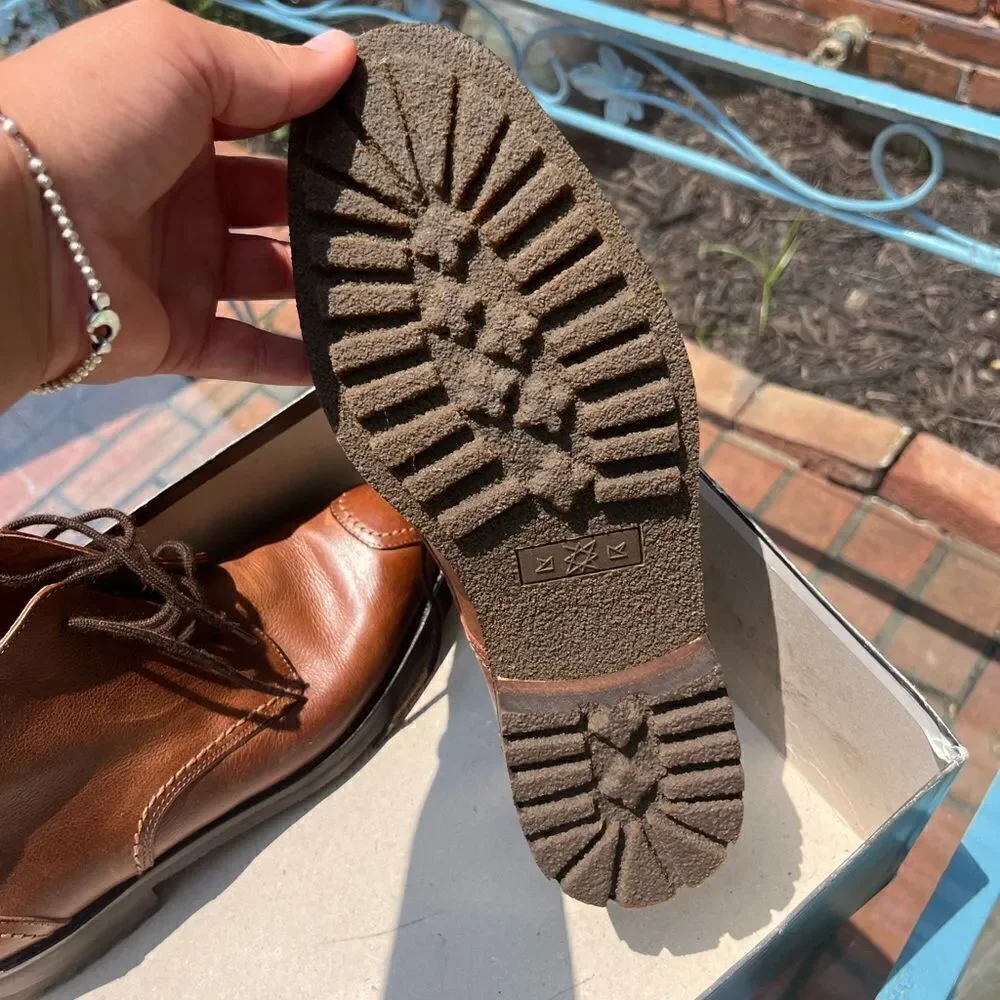 Joan and David Lace Up Leather Boots NIB